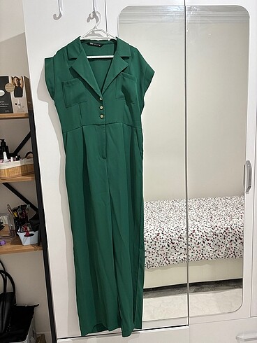 ZARA zümrüt yeşili tulum