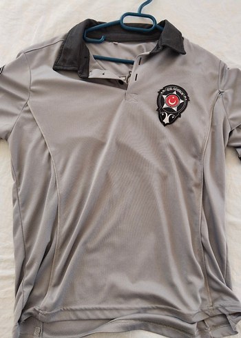 Gri Kısa Kollu Polo Tişört