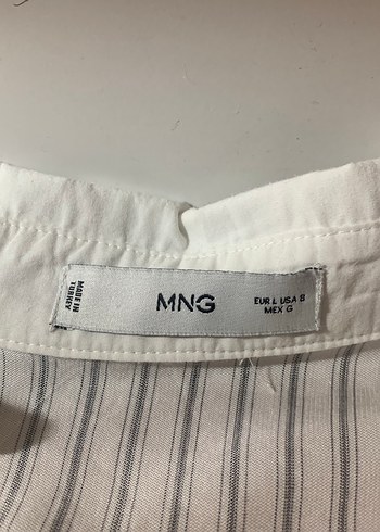 bele oturan çizgili gömlek - Görsel 5