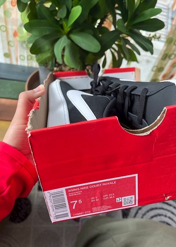 Siyah Beyaz Nike Spor Ayakkabı - Görsel 6