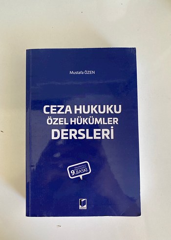 Ceza Hukuku Özel Hükümler Dersleri - Mustafa Özen
