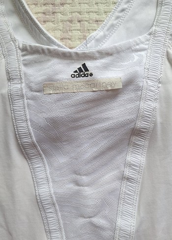Adidas Beyaz V Yakalı Kolsuz Atlet