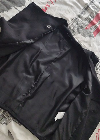 Düğmeli Siyah Midi Kadın Yelek - Görsel 3