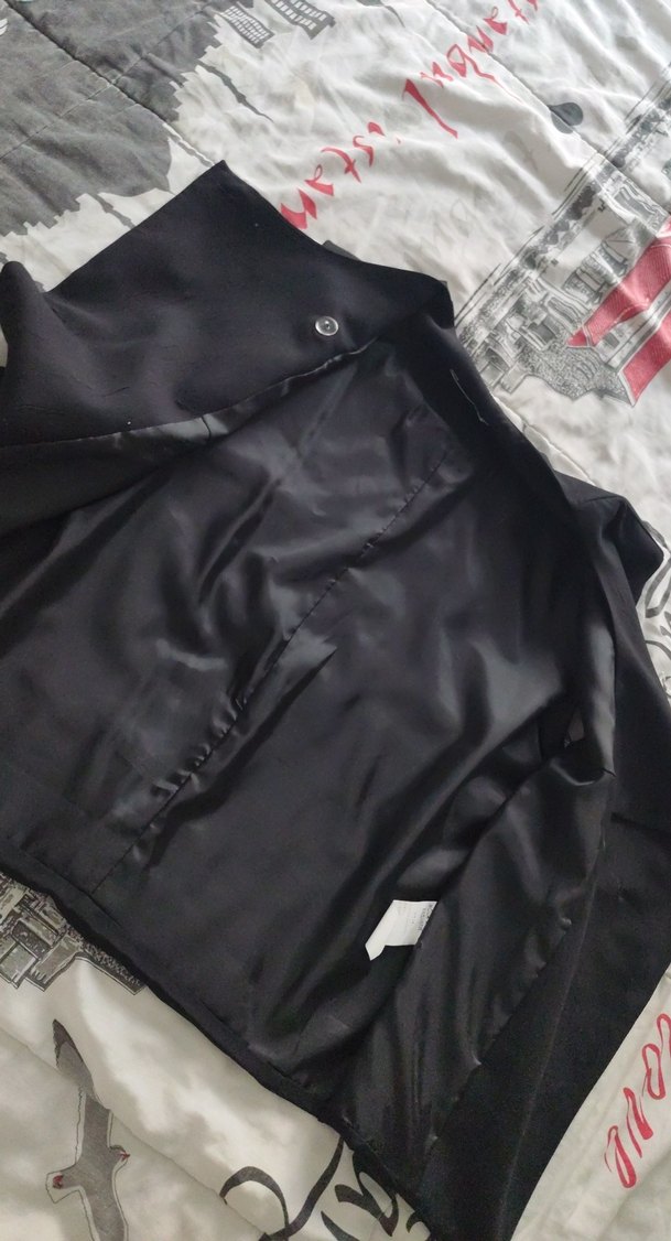 Düğmeli Siyah Midi Kadın Yelek - Görsel 3