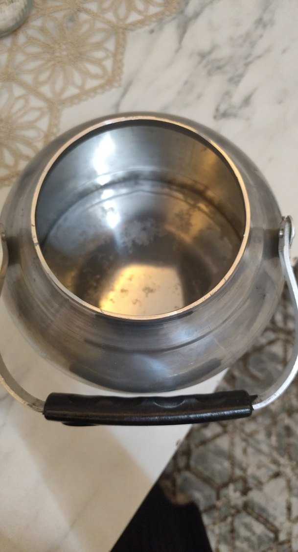 Parlak Beyaz Çaydanlık - Görsel 2