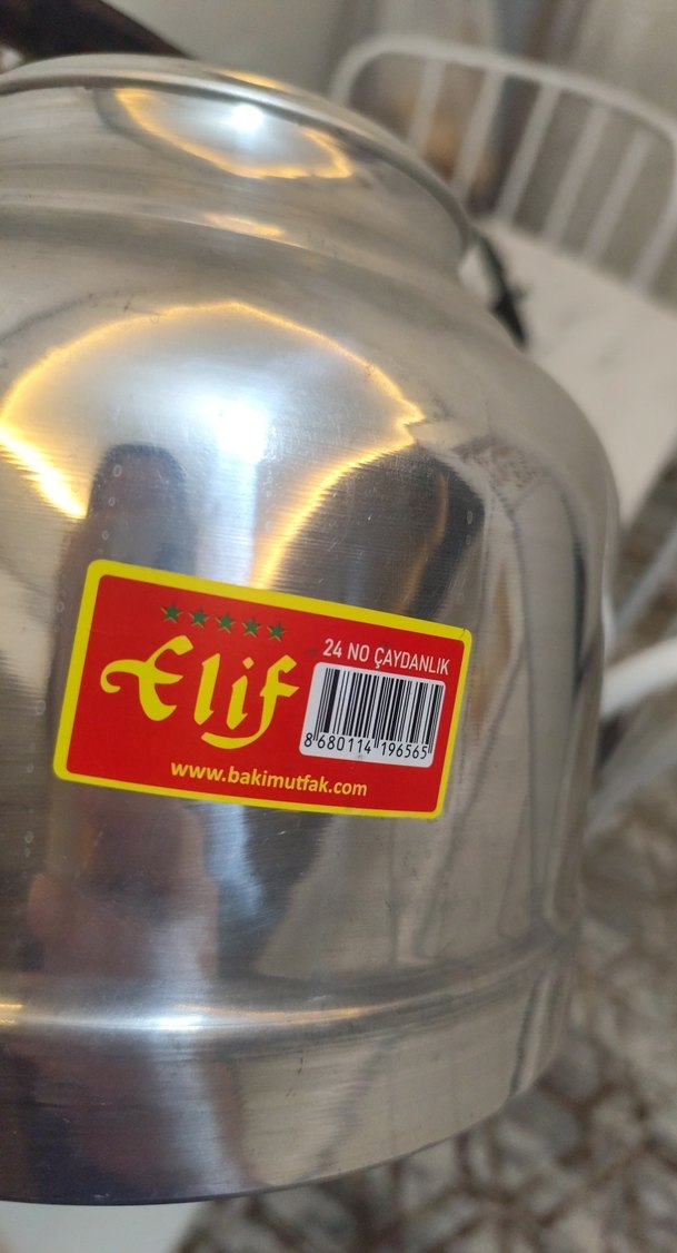 Parlak Beyaz Çaydanlık - Görsel 4