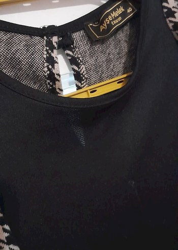 Gri Uzun ikili elbise Ceketi Pilili Detaylı - Görsel 4