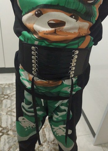 Siyah Deri Gotik Kemer - Görsel 3