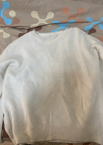 Diğer Kadın Beyaz Örgü Salaş Triko