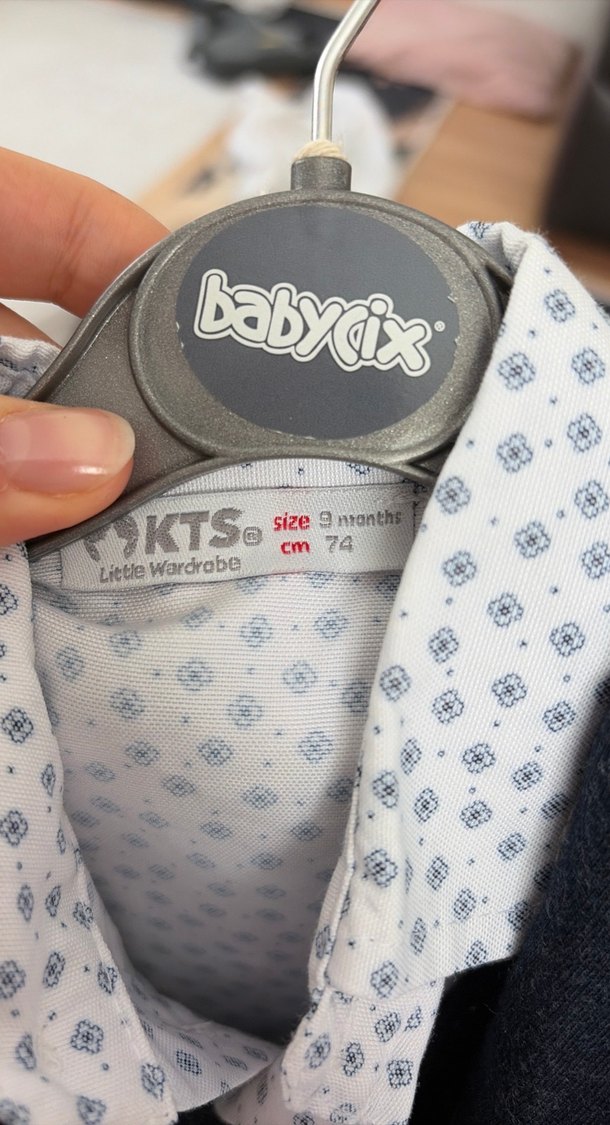 Gri Desenli Erkek Çocuk Takım Elbise alt üst - Görsel 2