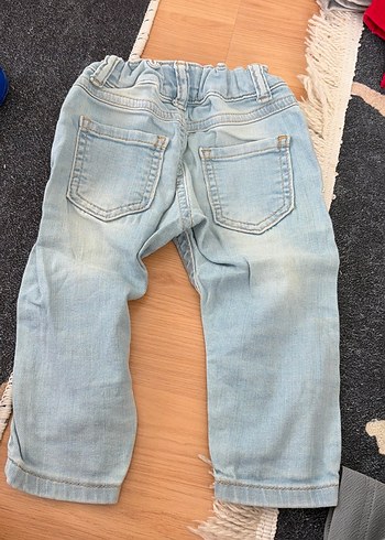 Gri Erkek Çocuk Bol Kesim Kot Pantolon - Görsel 2