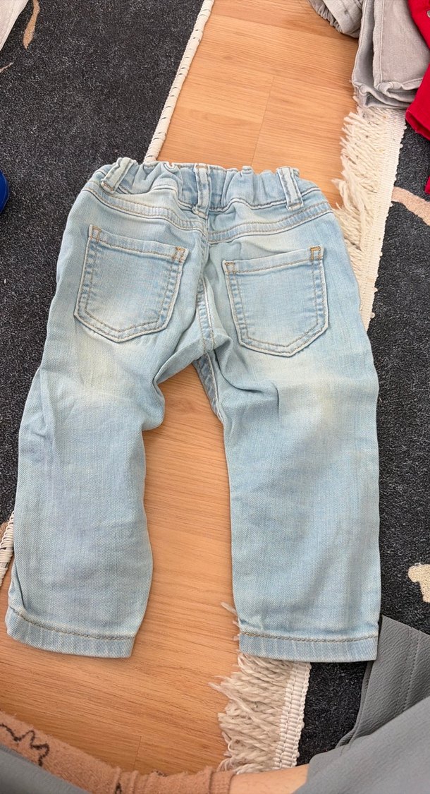 Gri Erkek Çocuk Bol Kesim Kot Pantolon - Görsel 2