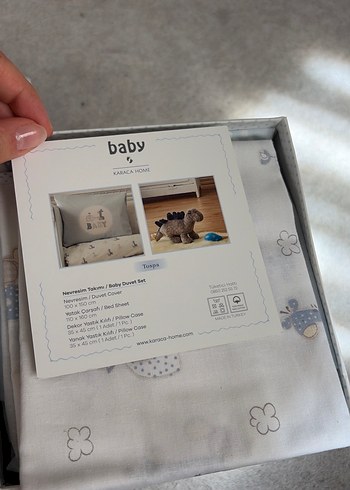 Bebek nevresim takımı Karaca hiç kullanılmadı - Görsel 2