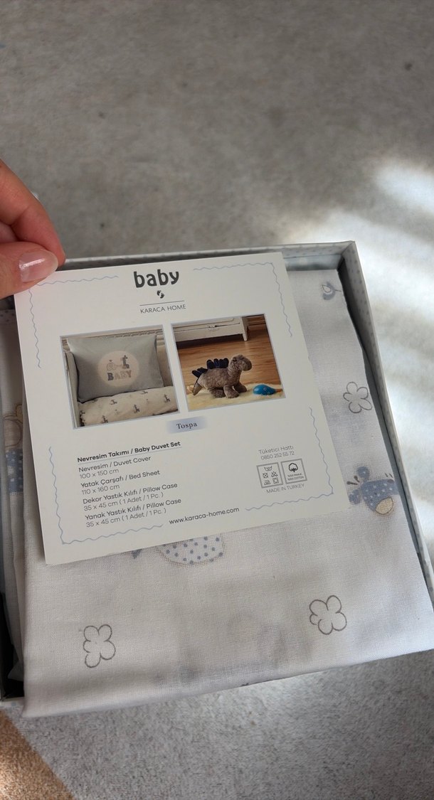 Bebek nevresim takımı Karaca hiç kullanılmadı - Görsel 2