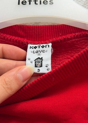 Kırmızı Baskılı Kadın Sweatshirt - Görsel 3