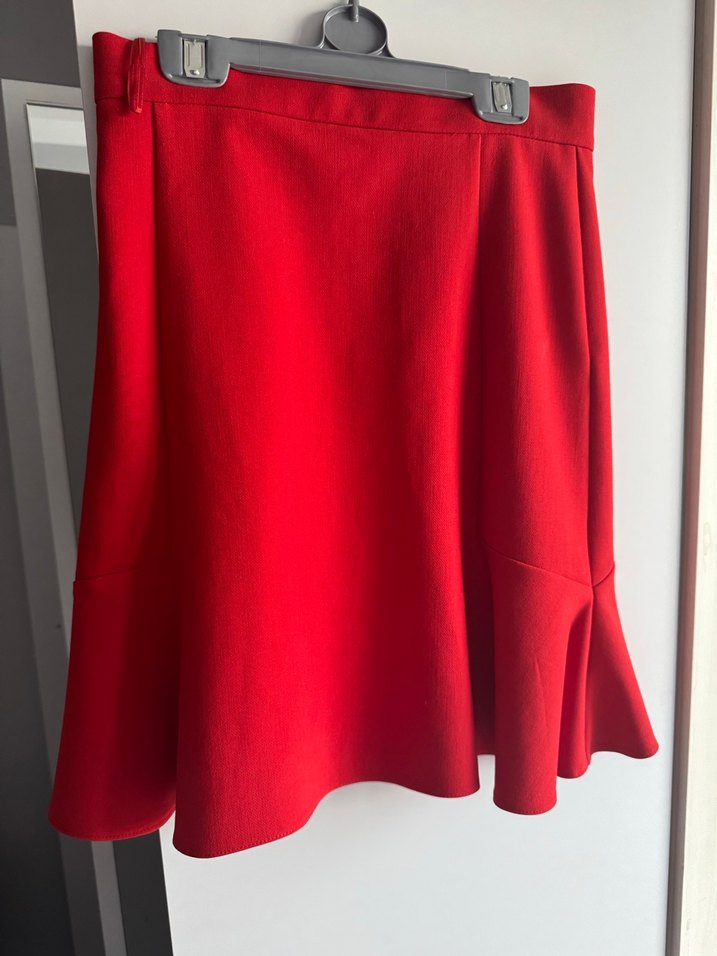 Kırmızı Midi Etek - Görsel 2