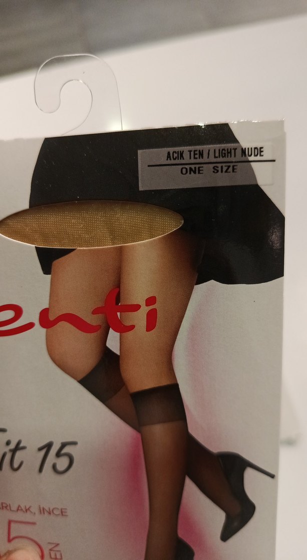 5'Lİ Penti Fit 15 parlak ince dizaltı ince çorap açık ten - Görsel 4