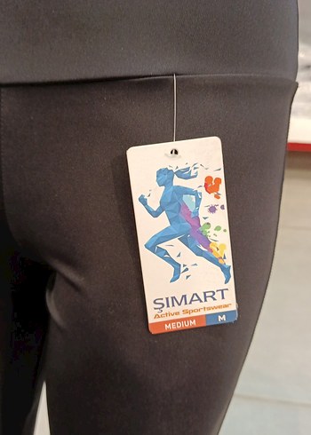 Siyah Gri Baskılı Kadın Spor Tayt - Görsel 6