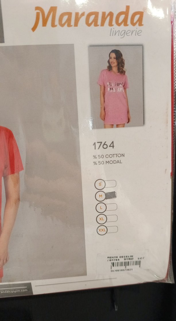 Kısa Kollu Kırmızı Transparan Tişörtü - Görsel 2