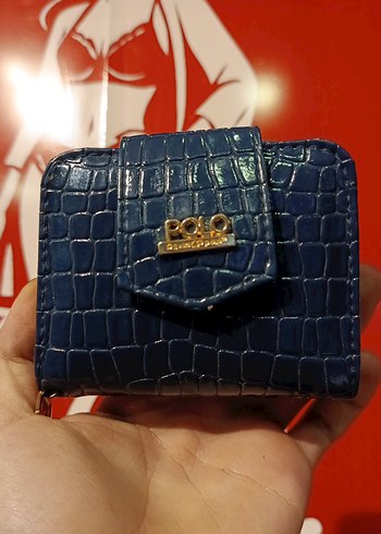 koyu lacivert Deri Kadın Cüzdanı - Görsel 6