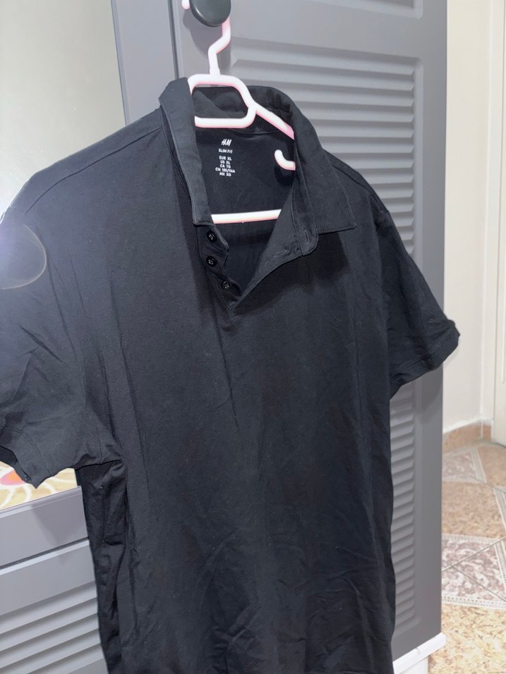H&M marka Polo Yaka Tişört - Görsel 3