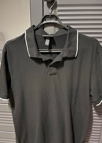 H&M Siyah Polo Yaka Erkek Tişört