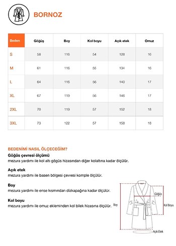 xl Beden %100 Pamuk Havlulu Bornoz Takimi