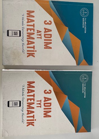 3 Adım Matematik AYT ve TYT Kitapları(ÇIKMIŞ SORULU)