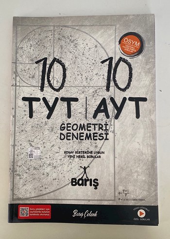 Barış 6 TYT 10 AYT Geometri Denemesi