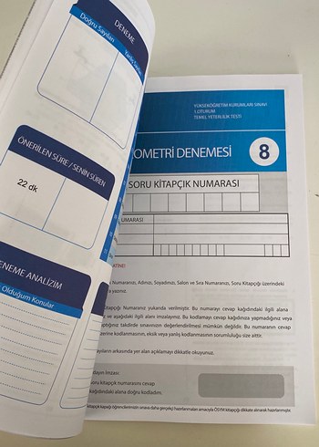 Beden Barış 6 TYT 10 AYT Geometri Denemesi