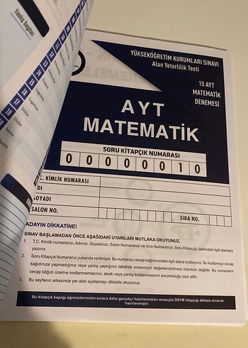 Beden AYT Matematik Branş Denemeleri 9x40 2021 YKS