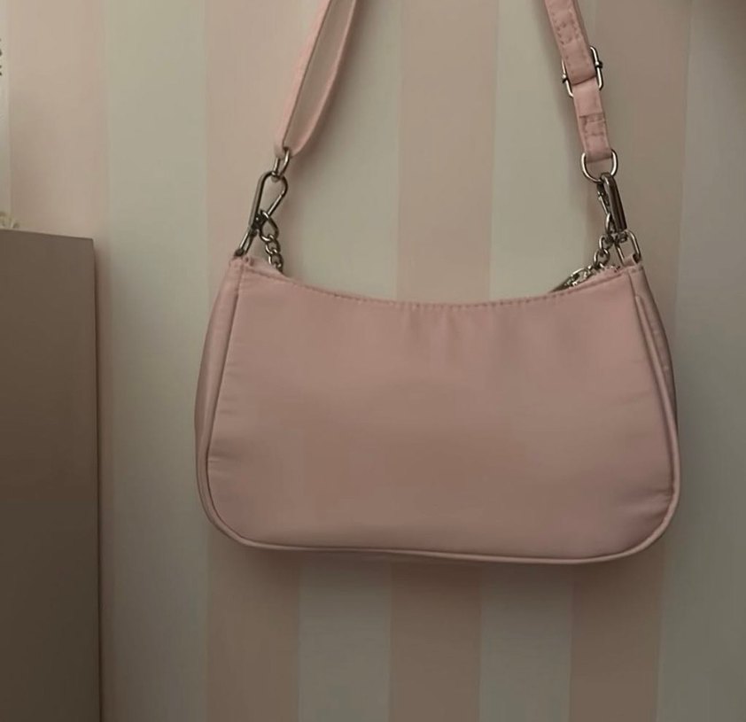 Bershka Ejderha Desenli Pembe Canta - Görsel 2