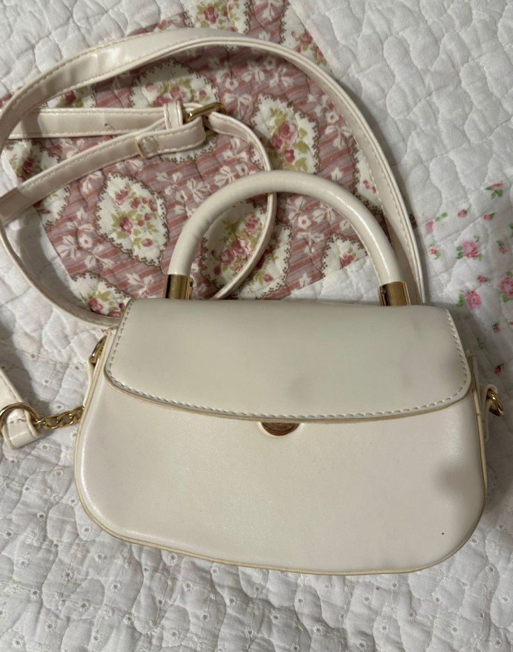 Beyaz Askili Kadın El Çantası - Görsel 3