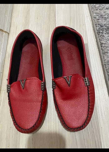 41 Beden kırmızı Renk Kırmızı Babet ayakkabı