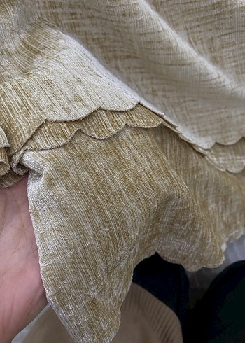 Bej Parlak Düz koltuk Örtüsü - Görsel 3