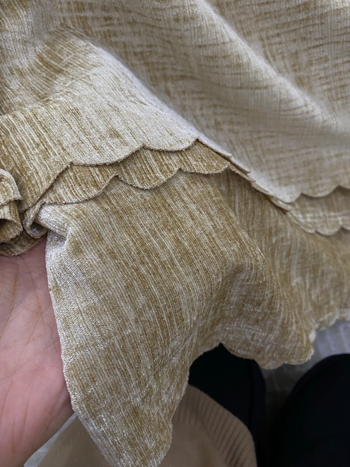 Bej Parlak Düz koltuk Örtüsü - Görsel 3