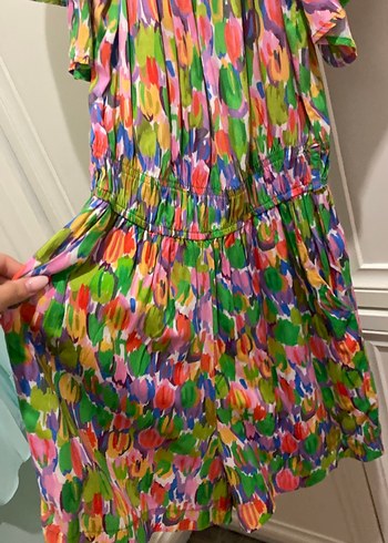 Renkli Mini Bohem Kadın Tulum - Görsel 2