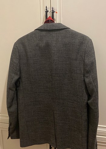 Gri Erkek Kumaş Ceket, Klasik Kesim - Görsel 2