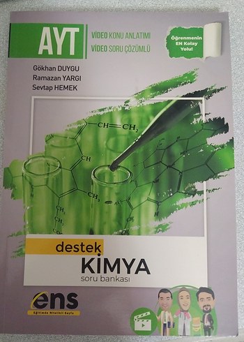 Destek Kimya Soru Bankası AYT Video Çözümlü
