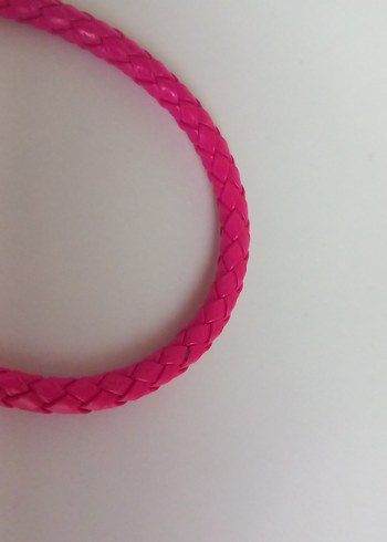 Pembe  Deri Bileklik - Görsel 2