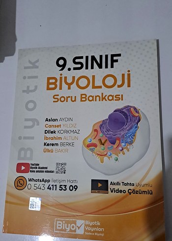 9. Sınıf Biyoloji Soru Bankası - Biyotık