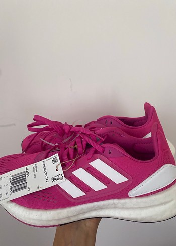 Pembe Bağcıklı Kadın Spor Ayakkabı