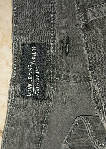 Gri Regular Fit Erkek Denim Pantolon - Görsel 3
