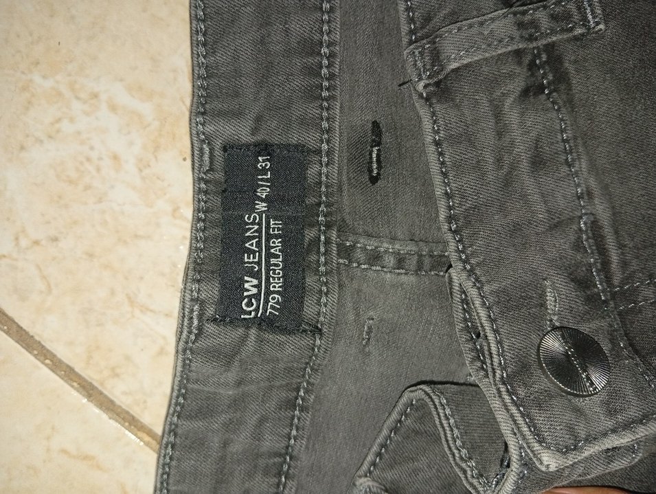 Gri Regular Fit Erkek Denim Pantolon - Görsel 3