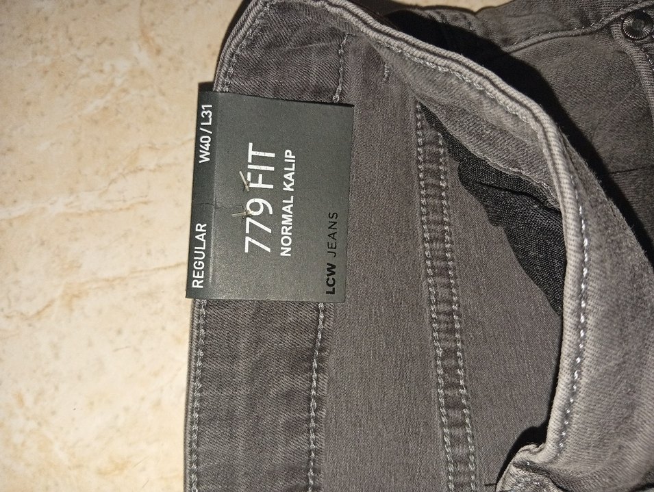 Gri Regular Fit Erkek Denim Pantolon - Görsel 4