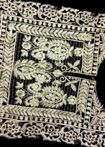 Püsküllü Nakışlı Siyah Bohem Uzun Elbise - Görsel 2