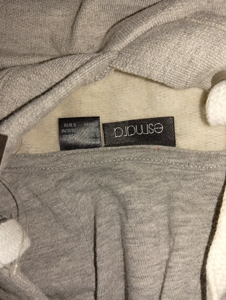 Gri Kapüşonlu Kadın Sweatshirt - Görsel 2