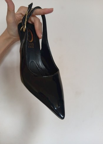 Siyah Klasik Stiletto Topuklu Kadın Ayakkabı - Görsel 2