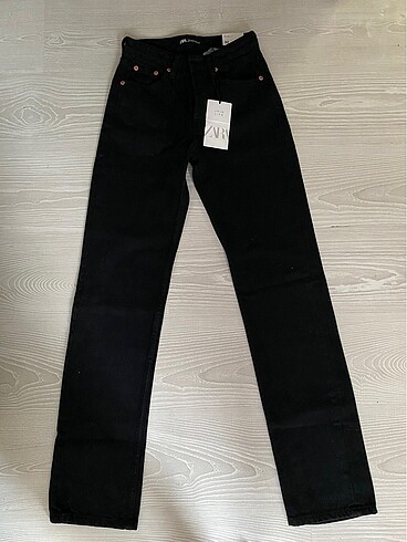 Zara siyah straight jean