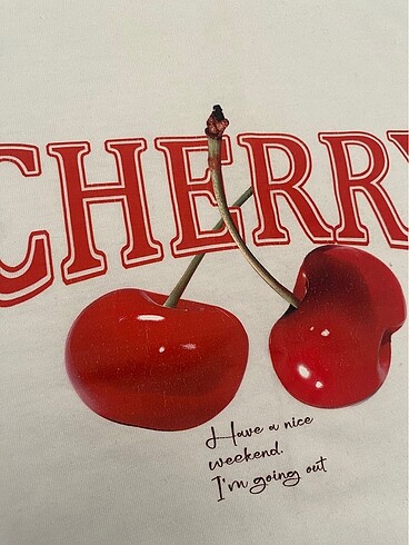 xs Beden Cherry Tshirt